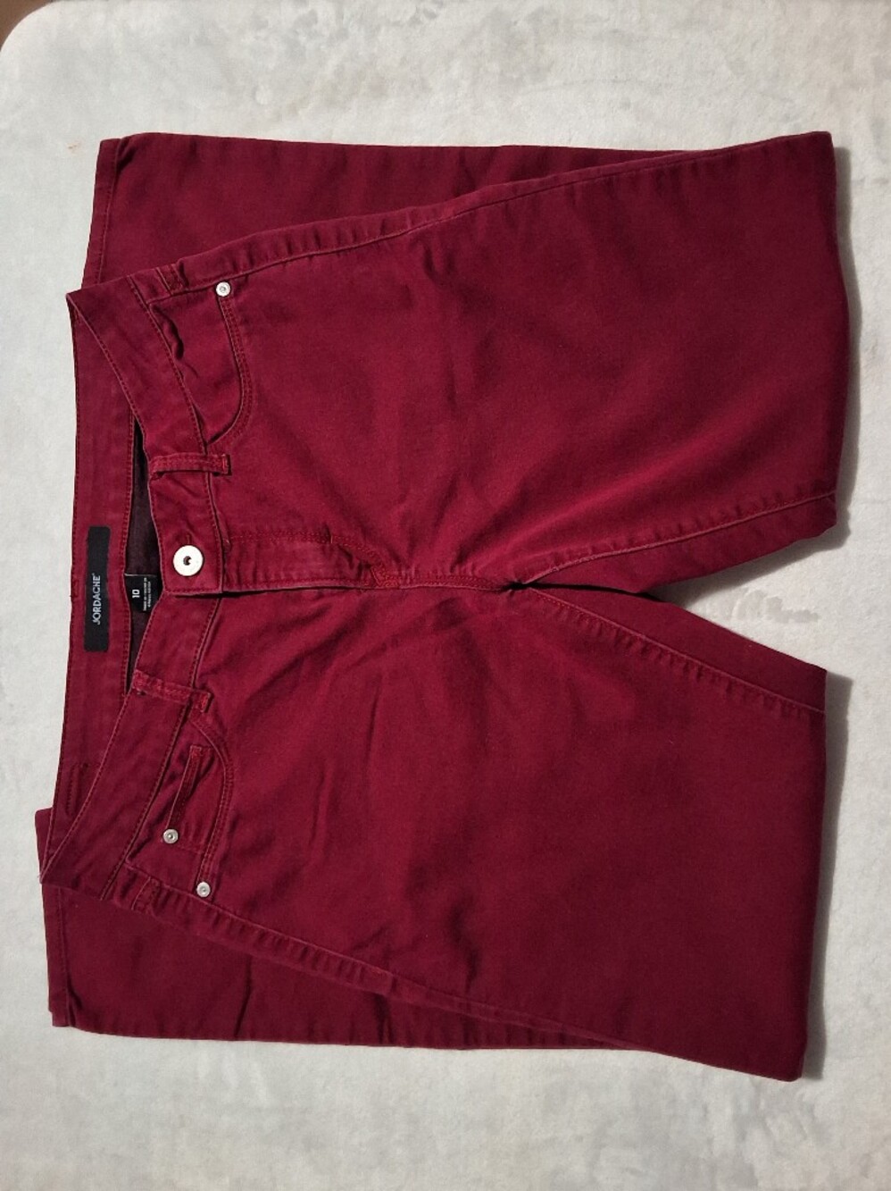 Jordache Women's Deep Wine Skinny Jeans